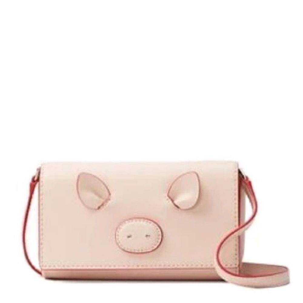 Kate Spade Blush Pink and Red Year of the Pig Crossbody and Clutch